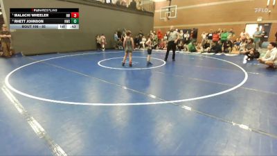 85 lbs Quarterfinal - Malachi Wheeler, Husky Wrestling vs Rhett Johnson, Hawk Wrestling Club