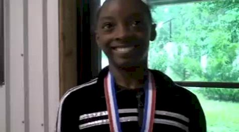 Simone Biles after the 2010 Elite Qualifier at the Karolyi Ranch