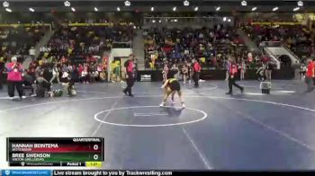 105 lbs Quarterfinal - Hannah Beintema, Bettendorf vs Bree Swenson, Vinton-Shellsburg