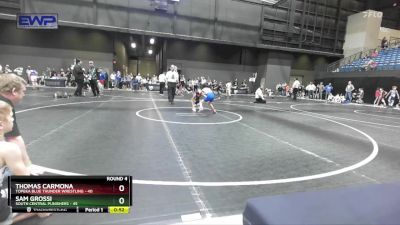 55 lbs Round 4 - Sam Grossi, South Central Punishers vs Thomas Carmona, Topeka Blue Thunder Wrestling