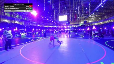 116 lbs Final - Wyatt Hewit, Shootbox vs Grady Greenhaw, Watford City Wolves