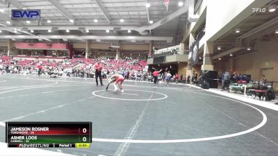 70 lbs Cons. Round 5 - Jameson Rosner, Tonganoxie vs Asher Loos, Carroll