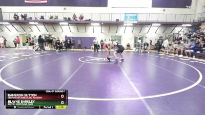 165 lbs Champ. Round 1 - Blayne Barkley, Belton Wrestling Club vs Kameron Sutton, Terminator Wrestling Academy