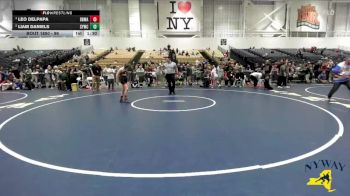 96 lbs Semifinal - Leo DelPapa, Black Belt Wrestling Academy vs Liam Daniels, Salamanca Youth Wrestling Club