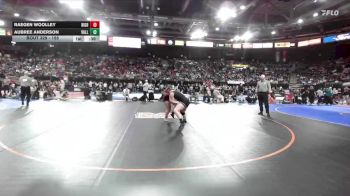 155 lbs Cons. Round 3 - Raegen Woolley, Rigby vs Aubree Anderson, Vallivue