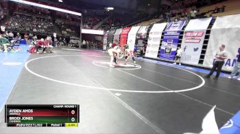 144 Class 2 lbs Champ. Round 1 - Ayden Amos, Winfield vs Brodi Jones, Cameron