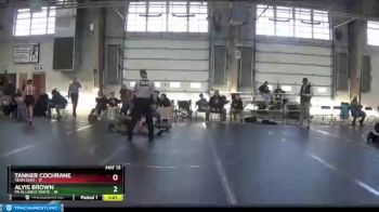 72 lbs Round 2 (8 Team) - Tanner Cochrane, Team Ohio vs Alyis Brown, PA Alliance White