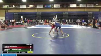 138 lbs Cons. Round 2 - Cyrus Sandoval, Centauri vs Gabriel Carrington, Mullen