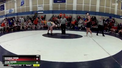 285 lbs Semis & Wb (16 Team) - Dominic Piper, Columbus East vs Zane Baker, Roncalli