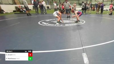 5-6 C lbs Rr Rnd 1 - Cooper Grant, Winslow Area Youth Wrestling vs Pepper Matthews, Prophecy