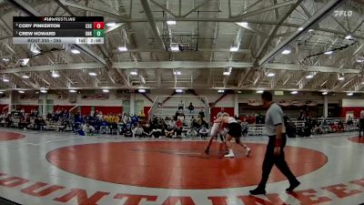 285 lbs 1st Place Match - Crew Howard, Nebraska-Kearney vs Cody Pinkerton, Chadron State