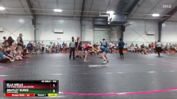 100 lbs Quarterfinal - Ella Wells, The Storm Wrestling Center vs Bentley Burke, Unattached