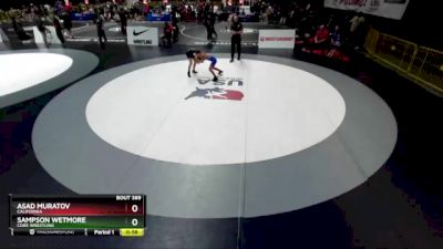 77 lbs Cons. Round 2 - Sampson Wetmore, CORE Wrestling vs Asad Muratov, California