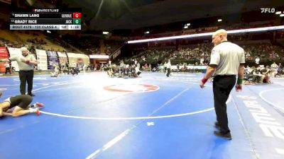 120 Class 4 lbs Quarterfinal - Shawn Lang, Glendale vs Grady Rice, Jackson