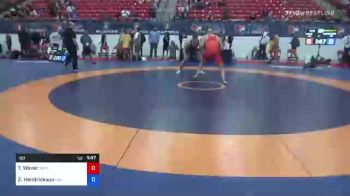 88 lbs Round Of 16 - Tod Wever, Gold Rush Wrestling vs Zachary Hendrickson, Team Nazar Training Center