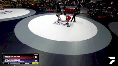 113 lbs Cons. Round 1 - Pratham Gajjar, California vs Stevie Martinez, Righetti High School Wrestling