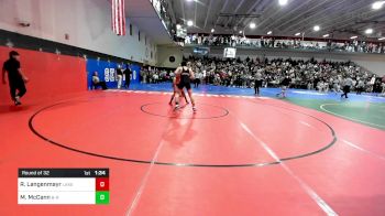 138 lbs Round Of 32 - Ryan Langenmayr, Lakeland vs Matthew McCann, Bridgewater-Raritan