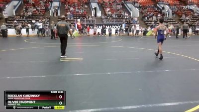 105 lbs Semifinal - Oliver Maidment, Midwest RTC vs Rocklan Kurzinsky, Wave Wrestling Club