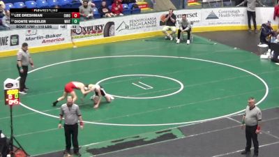 110 lbs Consi Of 4 - Lee Dreshman, Canon-McMillan vs Dionte Wheeler, Whitehall