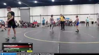 108 lbs Round 2 (6 Team) - Brayden English, Knockout Warcats vs Logan Carstensen, Funky Monkeys