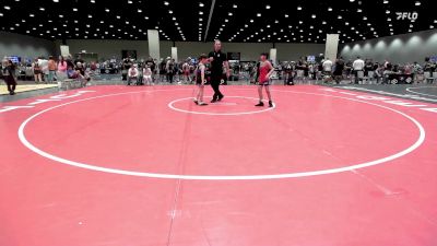 86 lbs Champ. Round 2 - Cruz Canales, Claremore Wrestling Club vs Granger Howell, Tecumseh Youth Wrestling