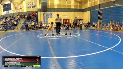 43 lbs Round 3 (8 Team) - Evan Shocklee, Delta Wrestling Club Inc. vs Jayren Halferty, Garrett Wrestling Club