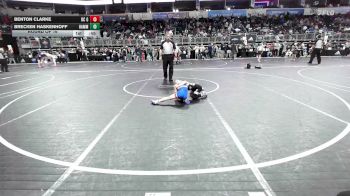 58 lbs Round Of 16 - Benton Clarke, DC Gold vs Brecken Haskenhoff, Hammerin Hawks WC