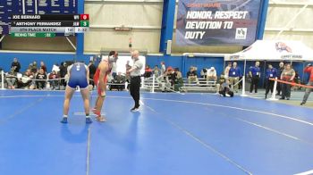 197 lbs 5th Place Match - Anthony Fernandez, Johnson & Wales (ri) vs Joe Bernard, Worcester Polytechnic