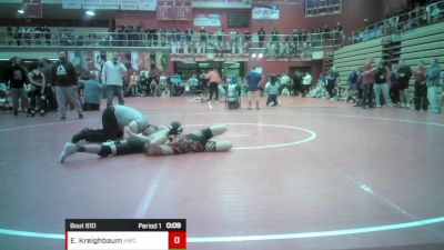 14U - 100 lbs Quarters - Landon Hisey, Rochester Wrestling Club vs Evalina Kreighbaum, Hybrid Wrestling Club