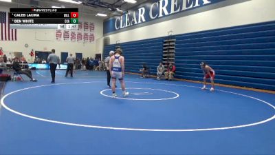 JV-24 lbs Round 1 - Caleb Lacina, Williamsburg vs Ben White, Clear Creek-Amana