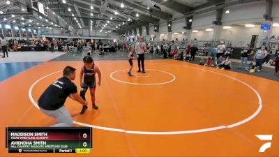 72 lbs Round 3 - Maddison Smith, Texas Wrestling Academy vs Aviendha Smith, Hill Country Wildcats Wrestling Club