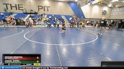 45-46 lbs Round 1 - Jeovani Mendoza, Roy Wrestling Club vs Ezekiel Gomez, Charger Wrestling Club