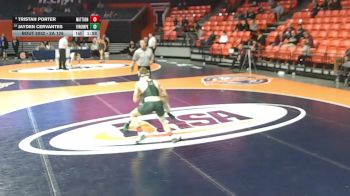 2A 126 lbs Champ. Round 1 - Jayden Cervantes, Evergreen Park vs Tristan Porter, Mattoon