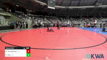 43 lbs Round Of 32 - Brantley Youngblood, R.A.W. vs Kutter Gay, Blackwell Wrestling Club