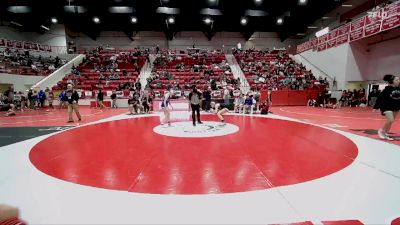 JH 102 lbs Semifinal - Charley Novosad, Bixby JH vs Kylee Ooton, Tuttle JH