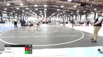 80 lbs Rr Rnd 3 - Carson Raper, PA Alliance Blue vs Remi DAVIS, Elite Athletic Club