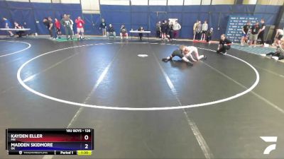 126 lbs Semifinal - Kayden Eller, MN vs Madden Skidmore, OK