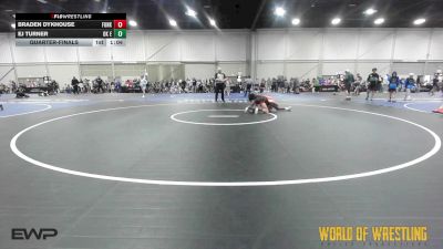 92 lbs Quarterfinal - Braden Dykhouse, Funky Singlets 12U vs EJ Turner, OK Elite 12U 1