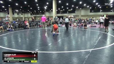 95 lbs Round 3 - Sy Stoute, North DeSoto Wrestling Academy vs Cayden Clay, Bartlett