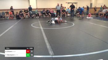 70 lbs Rr Rnd 2 - Kaedrick Brown, K4 Graham Future Falcons vs TJ Markijohn, K4 Tri State Hammers