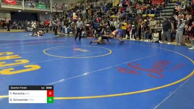 145 lbs Quarterfinal - Yana Noronha, Bishop McCort vs Olivia Schwender, Troy Dolan WC