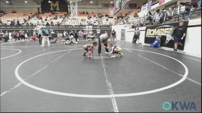 52-57 lbs Rr Rnd 3 - Georgia Howell, Henryetta Knights Wrestling Club vs Adelyn Lonebear, Clinton Youth Wrestling