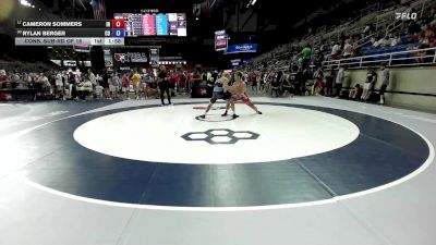 165 lbs Cons. Sub-rd Of 16 - Cameron Sommers, IN vs Rylan Berger, CO