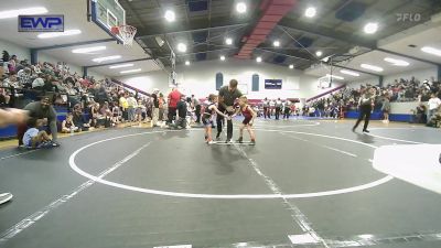 46 lbs Round Of 32 - Caulyer Cassity, Barnsdall Youth Wrestling vs Riley Stegeman, Raw Wrestling Club