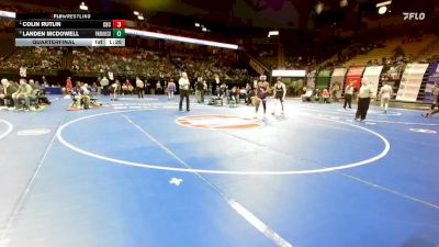 144 Class 4 lbs Quarterfinal - Colin Rutlin, Christian Brothers College vs Landen Mcdowell, Park Hill South