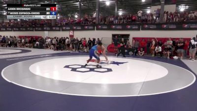 79 kg Champ. Round 3 - Aiden Brosinski, Burg Training Center vs Moses Espinoza-Owens, Jackrabbit Wrestling Club