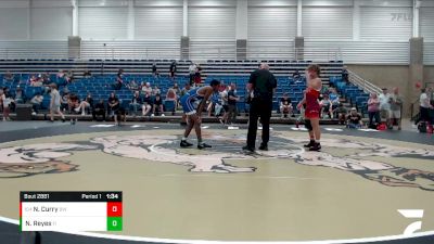 116 lbs Cons. Round 4 - Noah Curry, Bishop Watterson vs Nathan Reyes, Fighting Irish