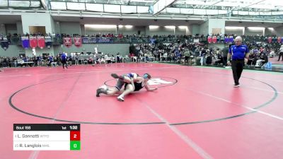 150 lbs Round Of 16 - Lucas Gannotti, Waterford vs Ryder Langlois, New Milford