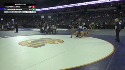 215 lbs Round Of 16 - Kayden Cartee, Mayfair (SS) vs Jordan Schwarm, Ukiah (NC)