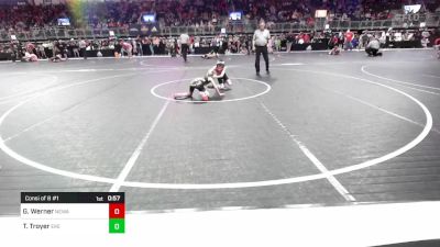 60 lbs Consi Of 8 #1 - Grayson Werner, Nebraska Wrestling Academy vs Teague Troyer, East Kansas Eagles